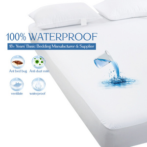 Bed cover waterproof knitted fabric  moving waterproof mattress protector cover