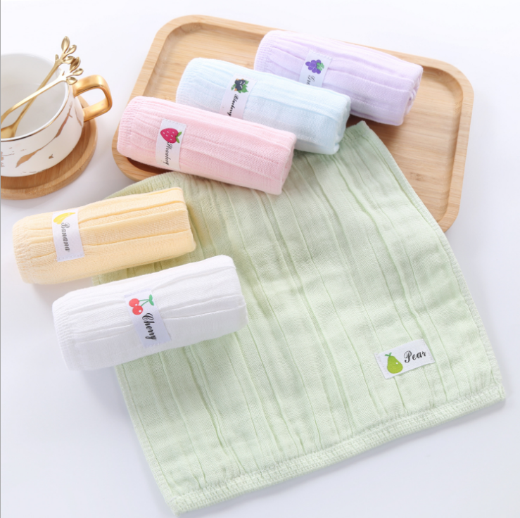 china products manufacturers baby face towel 100% cotton super-dry flawless washable muslin face cloth