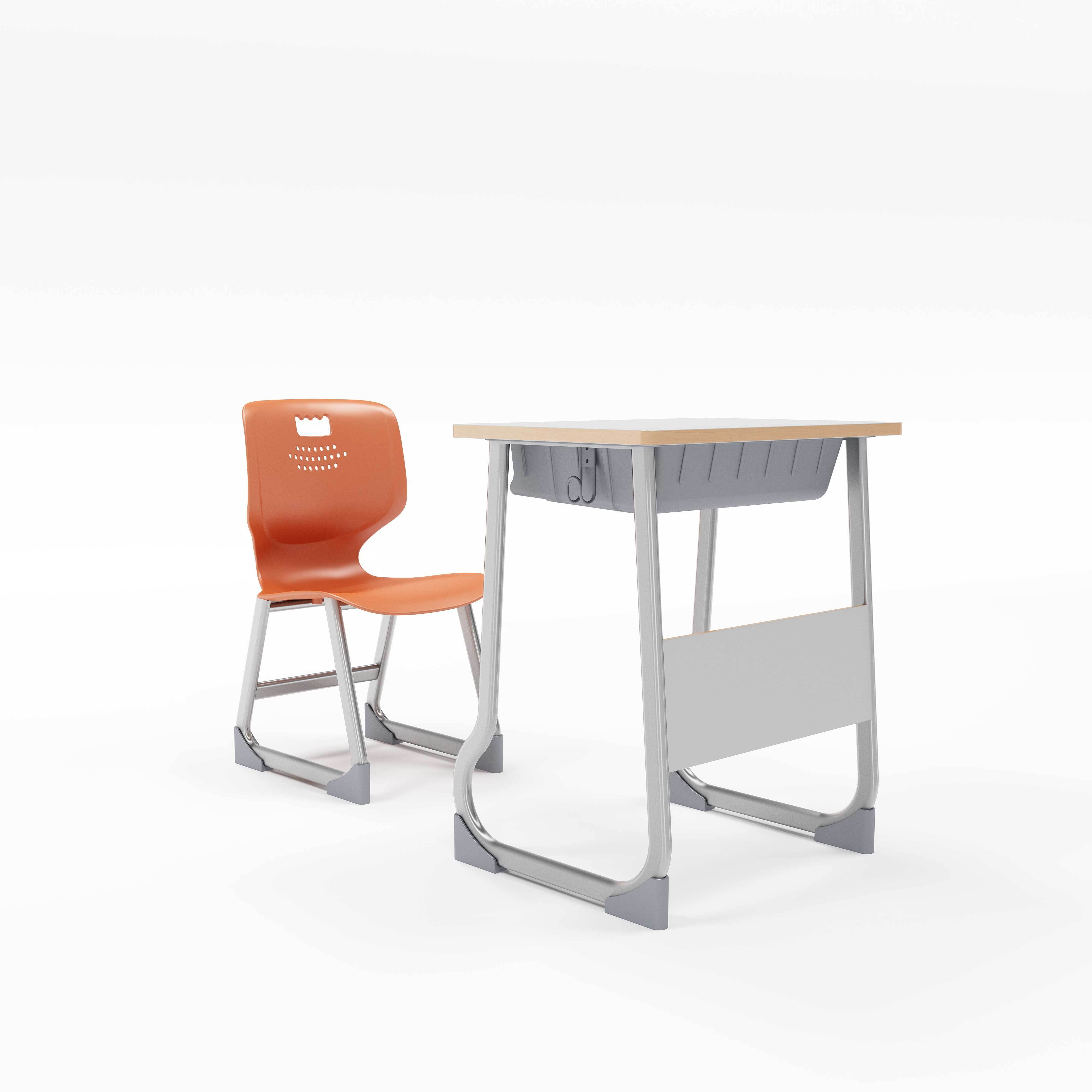 Custom Modern student furniture double kids desk and bench university school desk and school bench