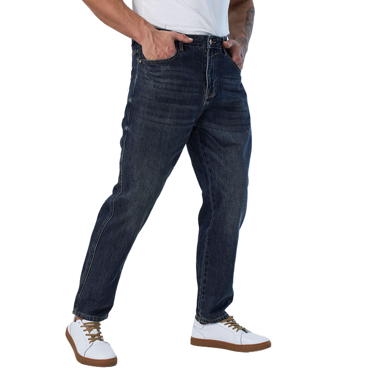 Custom high quality baggy Jeans for Men plus size pants