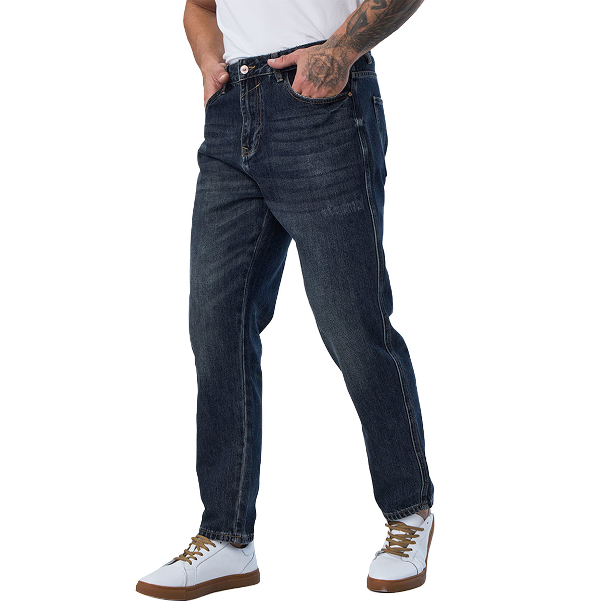 Custom high quality baggy Jeans for Men plus size pants