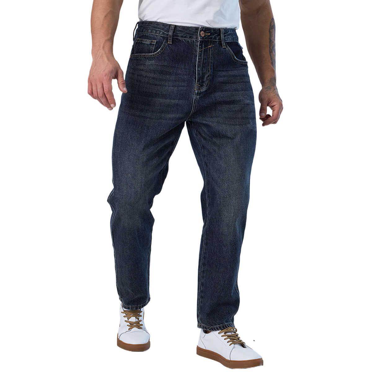 Custom high quality baggy Jeans for Men plus size pants