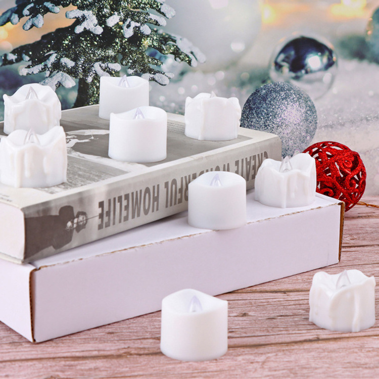 Flameless Christmas Led Tea Lights Candles Battery Operated Artificial Led Tealight Candle With Timer