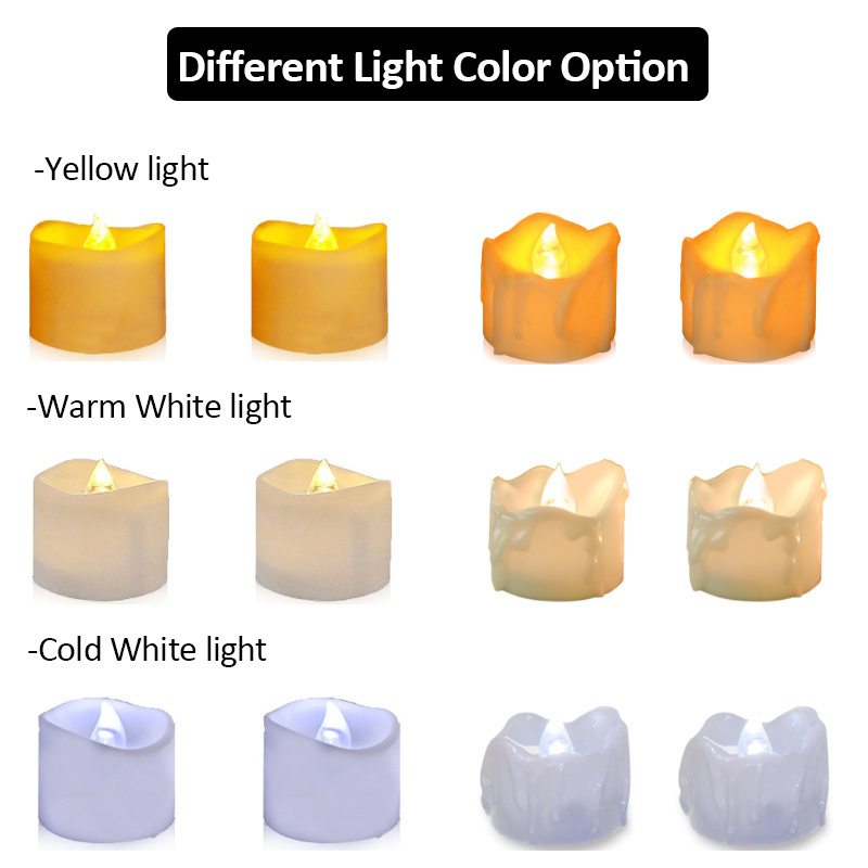 Realistic Bright Christmas Flameless Led Candle Tea Mini Lights Normal Or Remote Led Tea Light Candles With Batteries