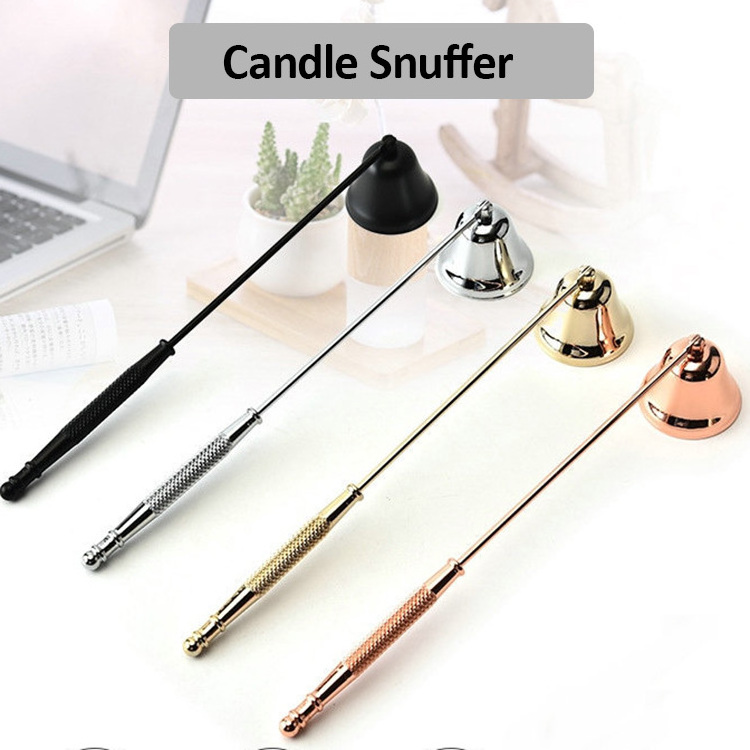 Custom Logo Candle Care Tool Set Extinguisher Kit Matte Black With Rechargeable Lighter And Wick Trimmer Candle Snuffer Set