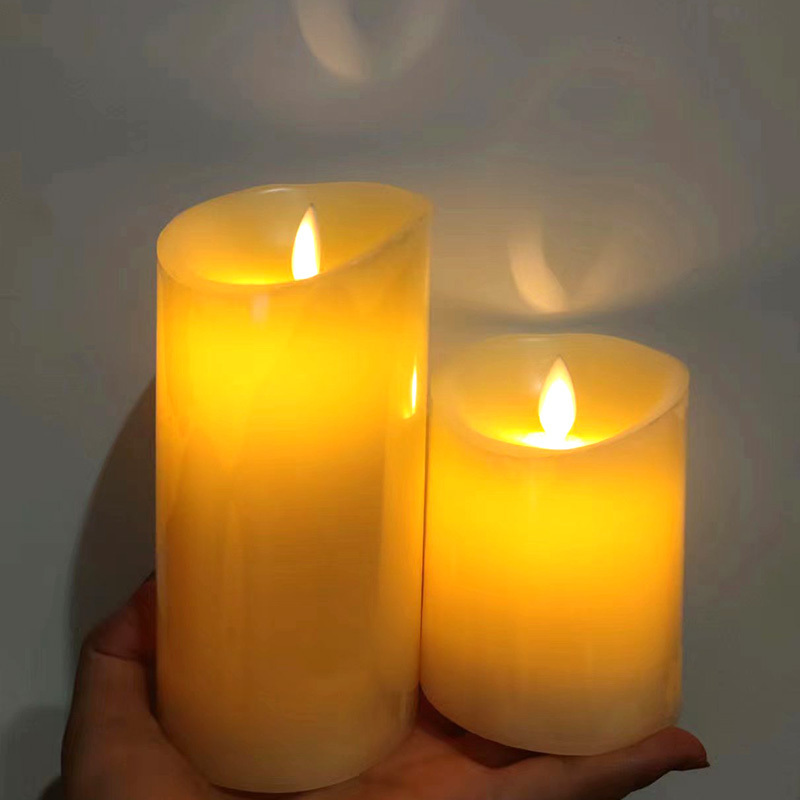 Moving Wick Flickering Flameless Electronic Battery Or Usb Rechargeable Led Candles With Moving Flame Flameless Led Candles