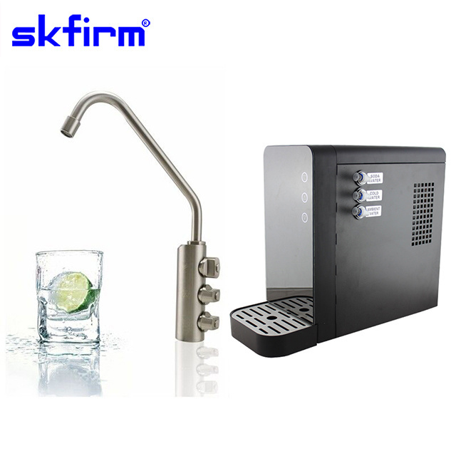 Soda dispenser frizz drinking water 3 way kitchen faucet with soda water popular office school USA market