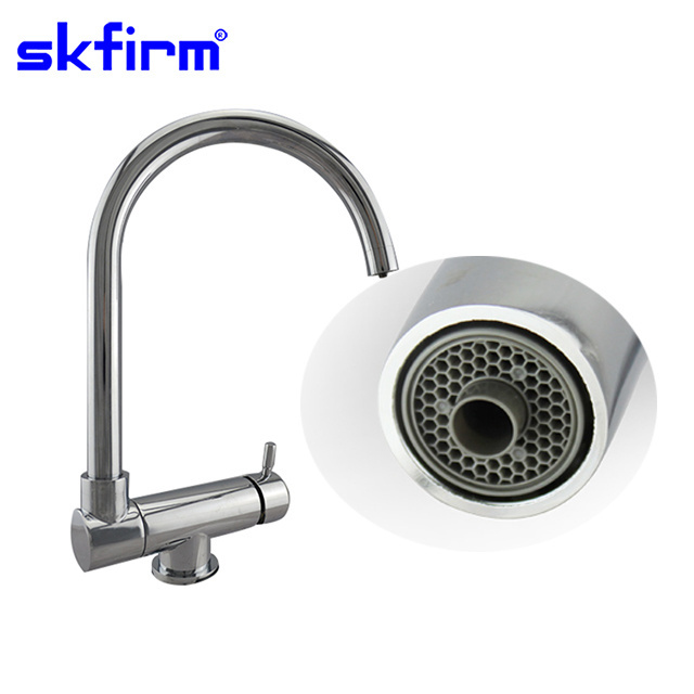 Skfirm gessi oxygen 3 way pure tap brass chromed kitchen faucet for home purifier system