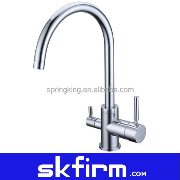 Skfirm gessi oxygen 3 way pure tap brass chromed kitchen faucet for home purifier system