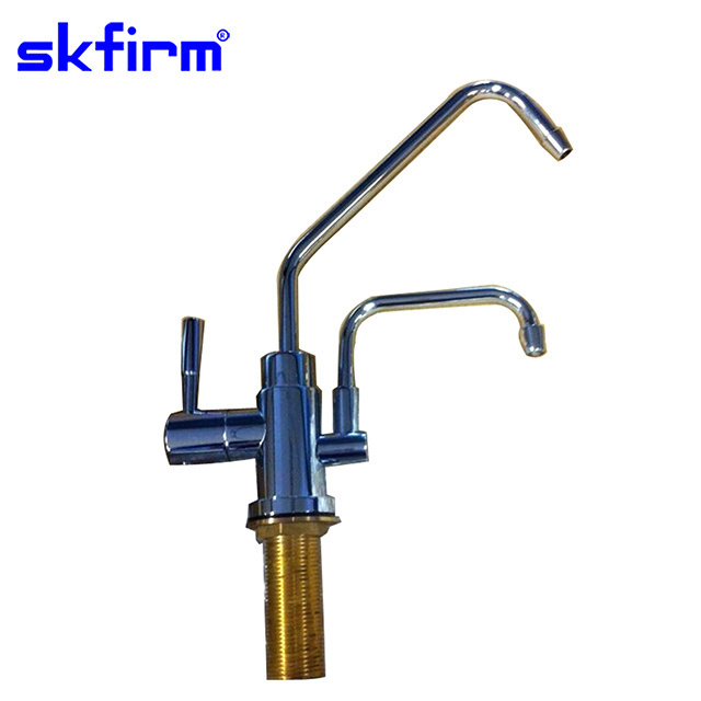 American Hot Sale Alkaline Ionized Faucet 1/4 PE Tubes Two Heads Kitchen Single Handle,single Handle Thermostatic Faucets CN;FUJ