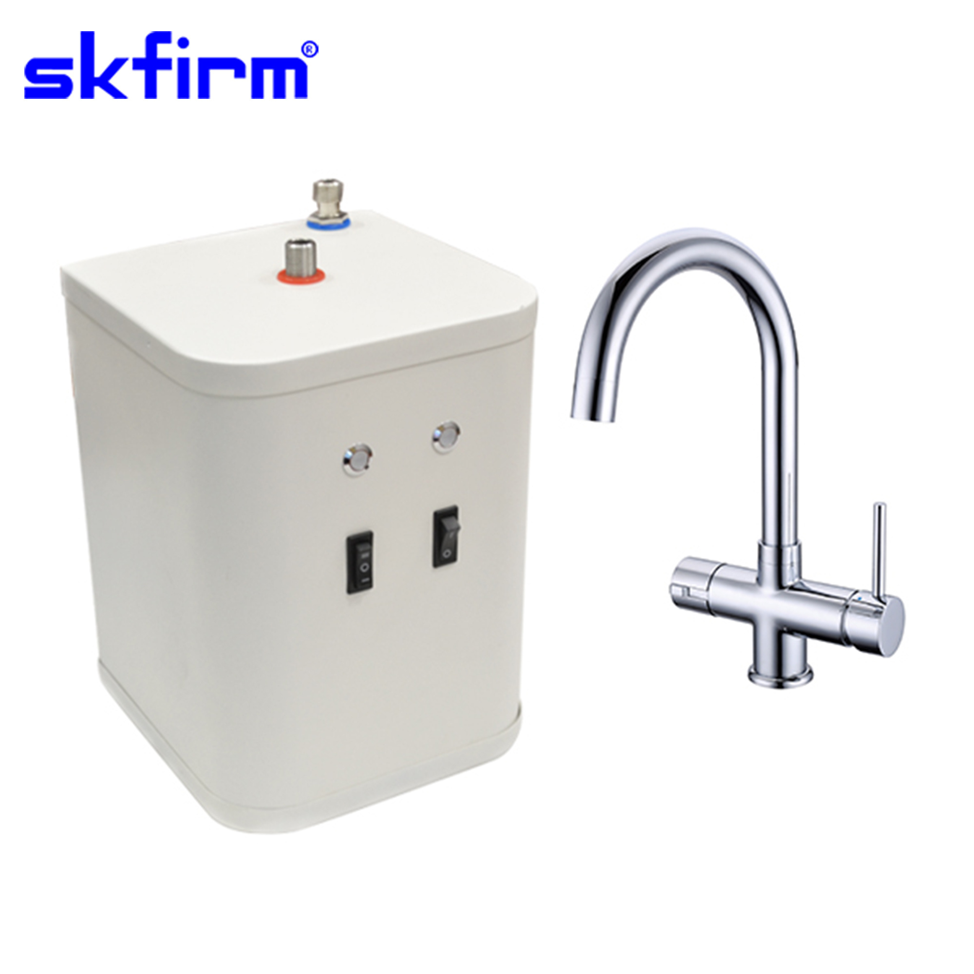 Instant Hot Water Dispensers with Boiling Water Tap and Hot and Cold Kitchen Mixer faucet