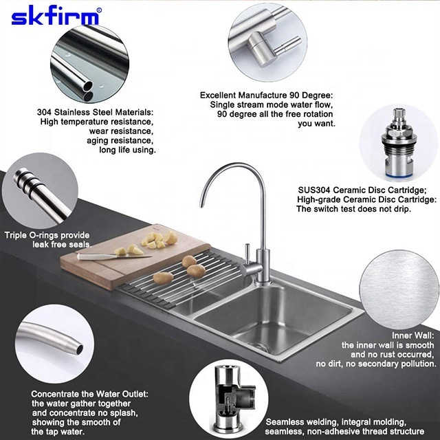 Hot Product Stainless Steel SUS304 faucet Two Way filter water lead free faucet