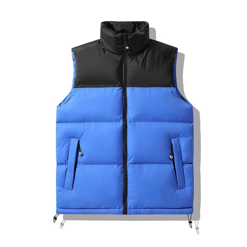 Autumn and Winter Down Cotton Vest Men's Coat Thickened Warm Korean Version of the Trend Color Matching Vest For Men