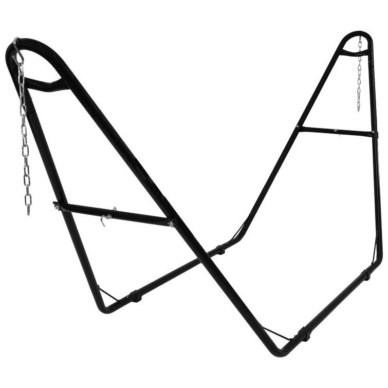 Outdoor Hanging Double Spreader Bar 2 Person Hammock with Stand