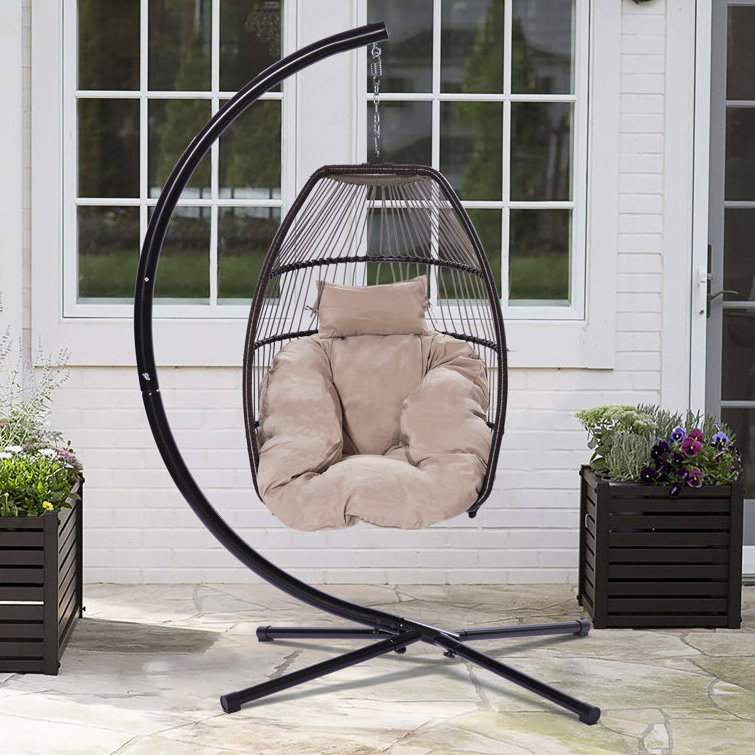 Outdoor Indoor Hammock Swing Egg Chair with Stand