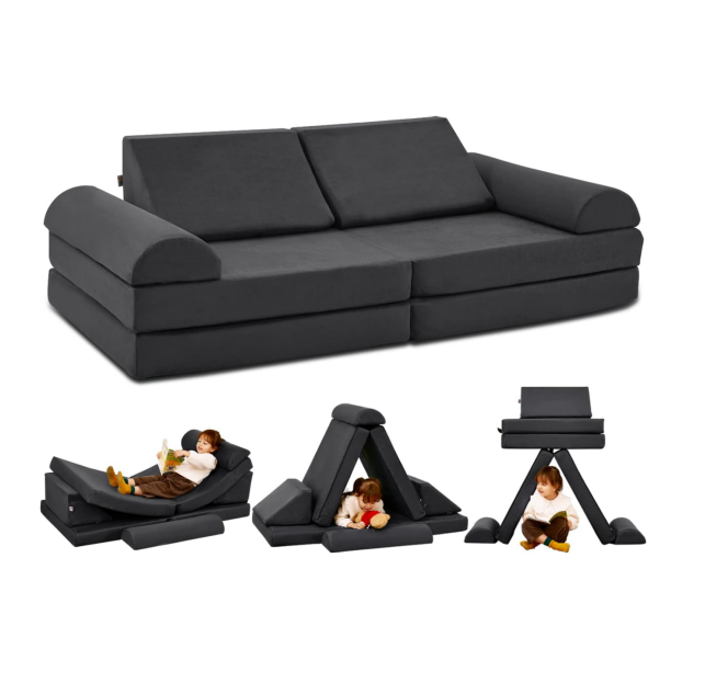 Floor Sofa Modular Foam Furniture Large Kids Play Couch for Kids Adults Toddlers Babies