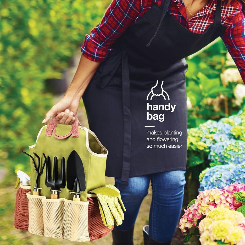 Complete Garden Durable Tool Kit Comes With Bag and Gloves for Women and Men