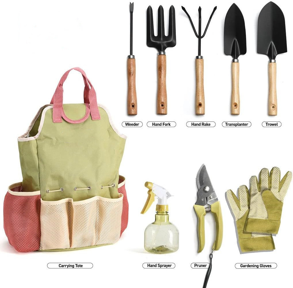 Complete Garden Durable Tool Kit Comes With Bag and Gloves for Women and Men