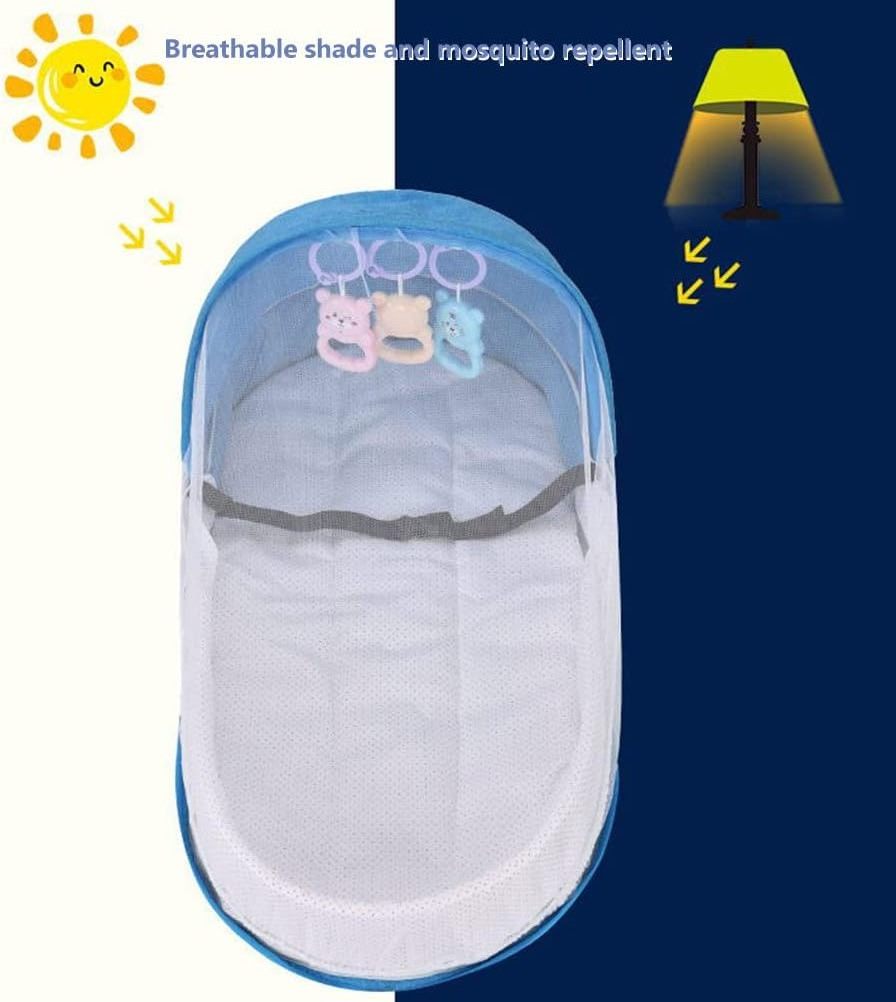 Soft Foldable Travel Cot Infant Newborn Portable Baby Crib Bed for Outdoor Shopping Camping Travel