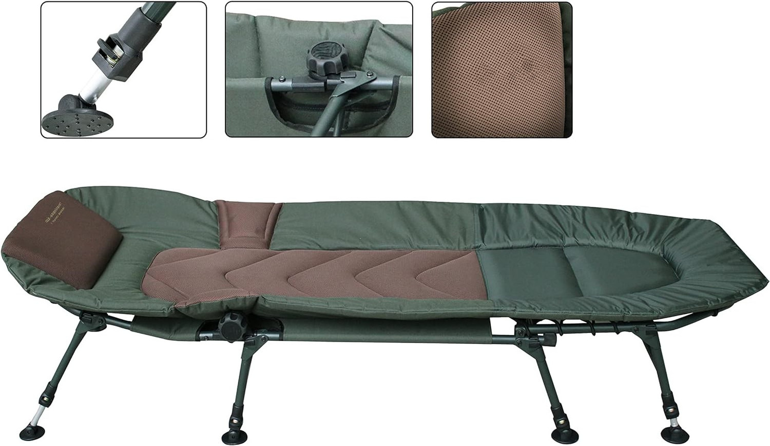 Outdoor 8 Leg Camping Beach Chair Fishing Carp Bedchair