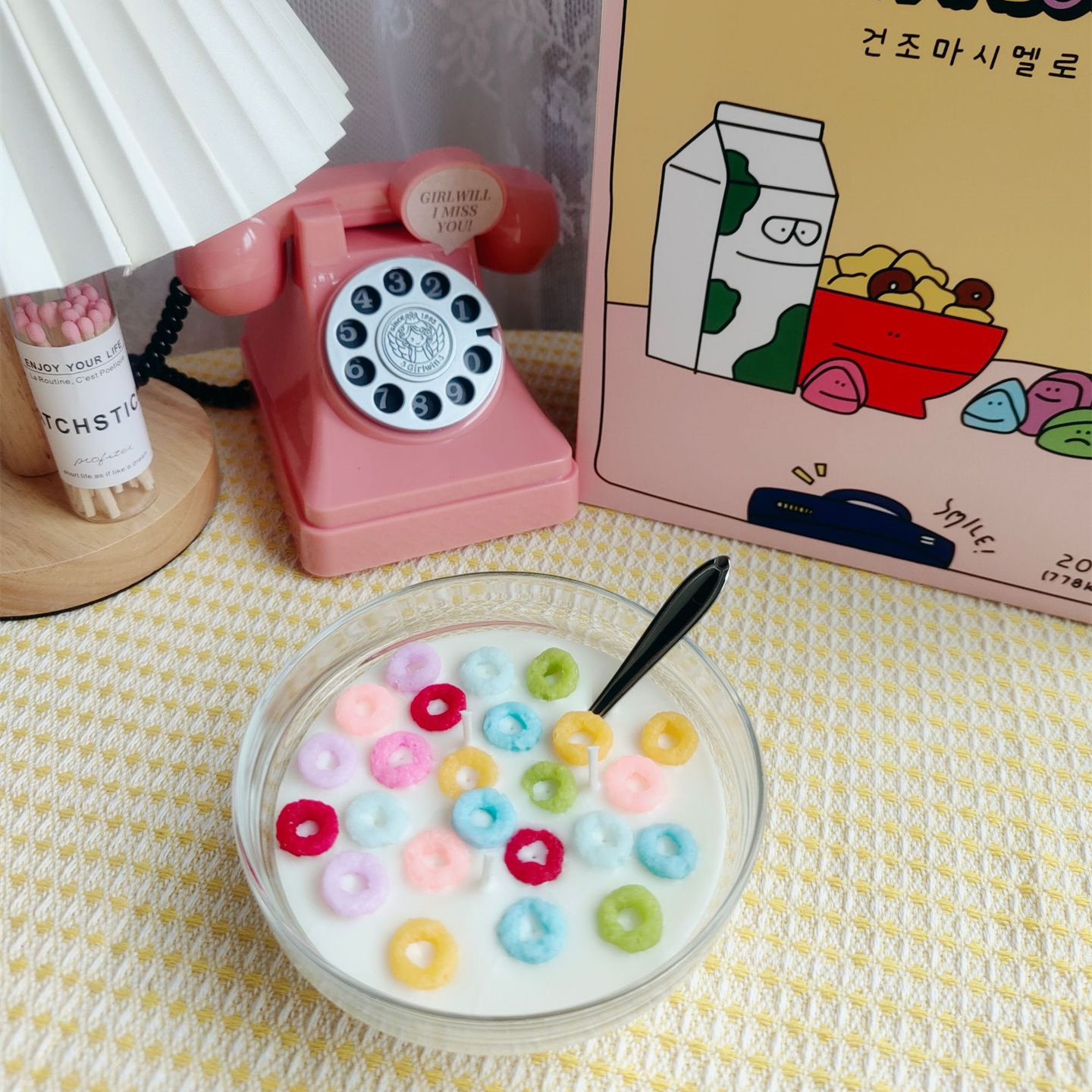 Cereal Candle Creative Soy Wax Vivid Model Handmade Gift Dessert Shape Yummy Cereal Scented Candles