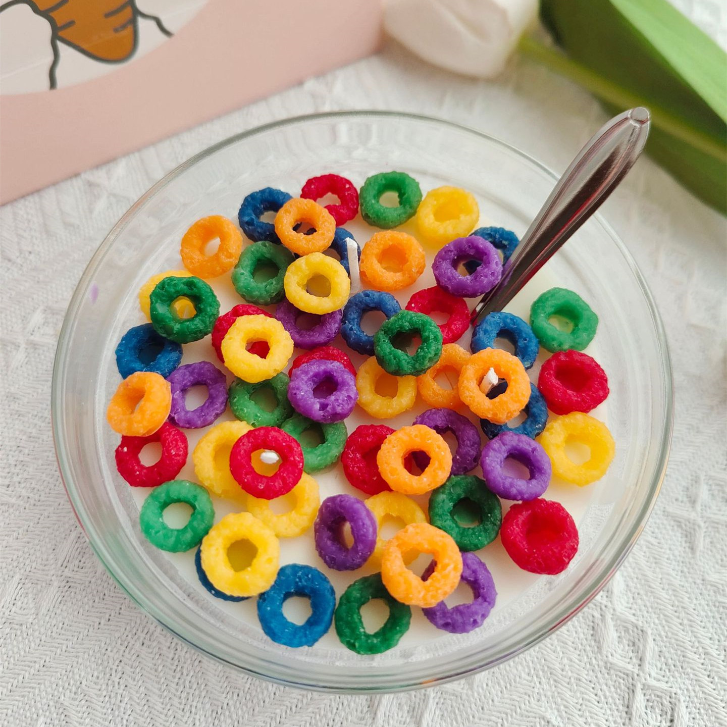 Cereal Candle Creative Soy Wax Vivid Model Handmade Gift Dessert Shape Yummy Cereal Scented Candles