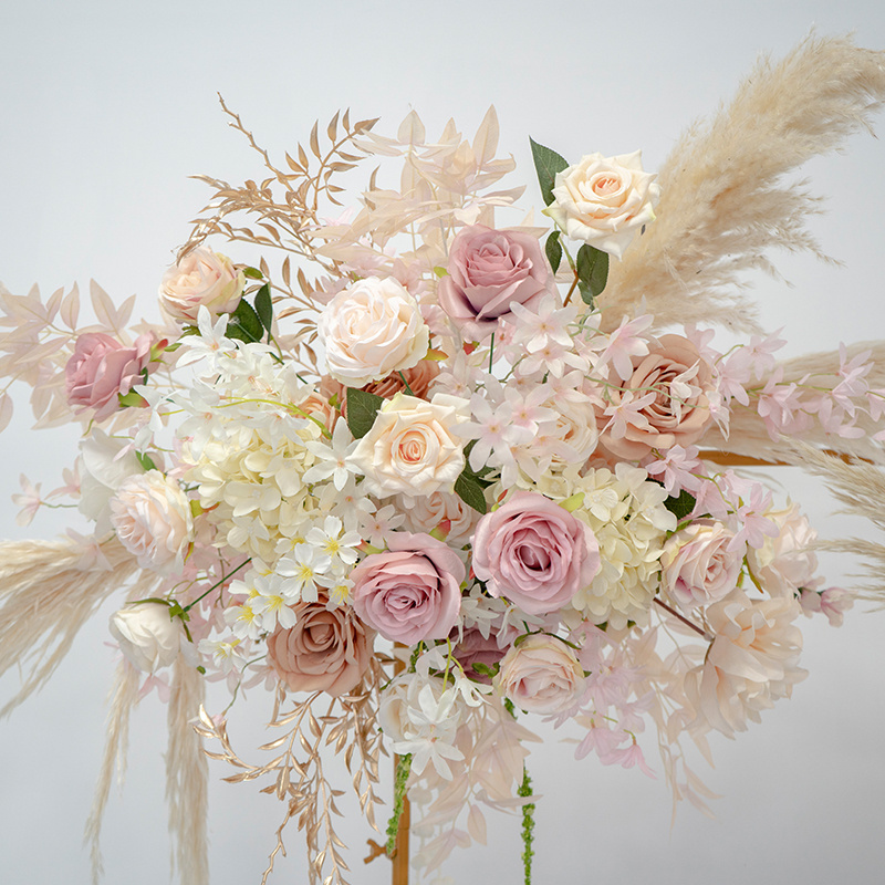 Pampas Grass Artificial Reed Wedding Arch Floral Arrangement Backdrop Wall Decor