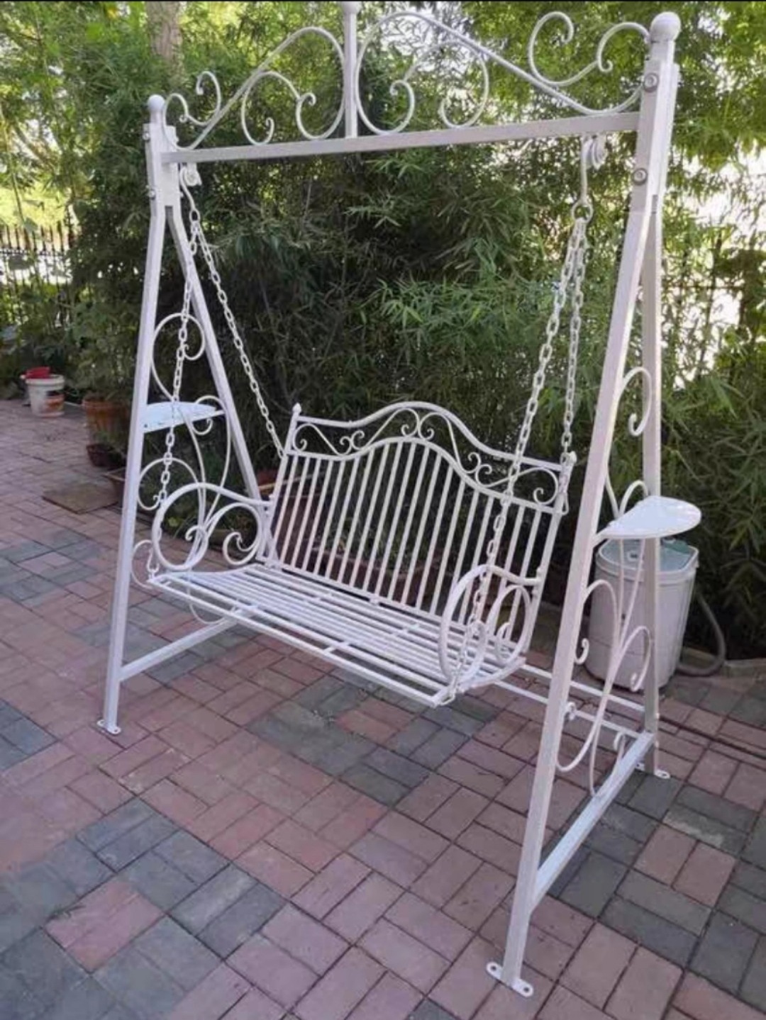 Double swing children outdoor cradle courtyard hanging chair outdoor adult rocking chair wedding decoration prop swing