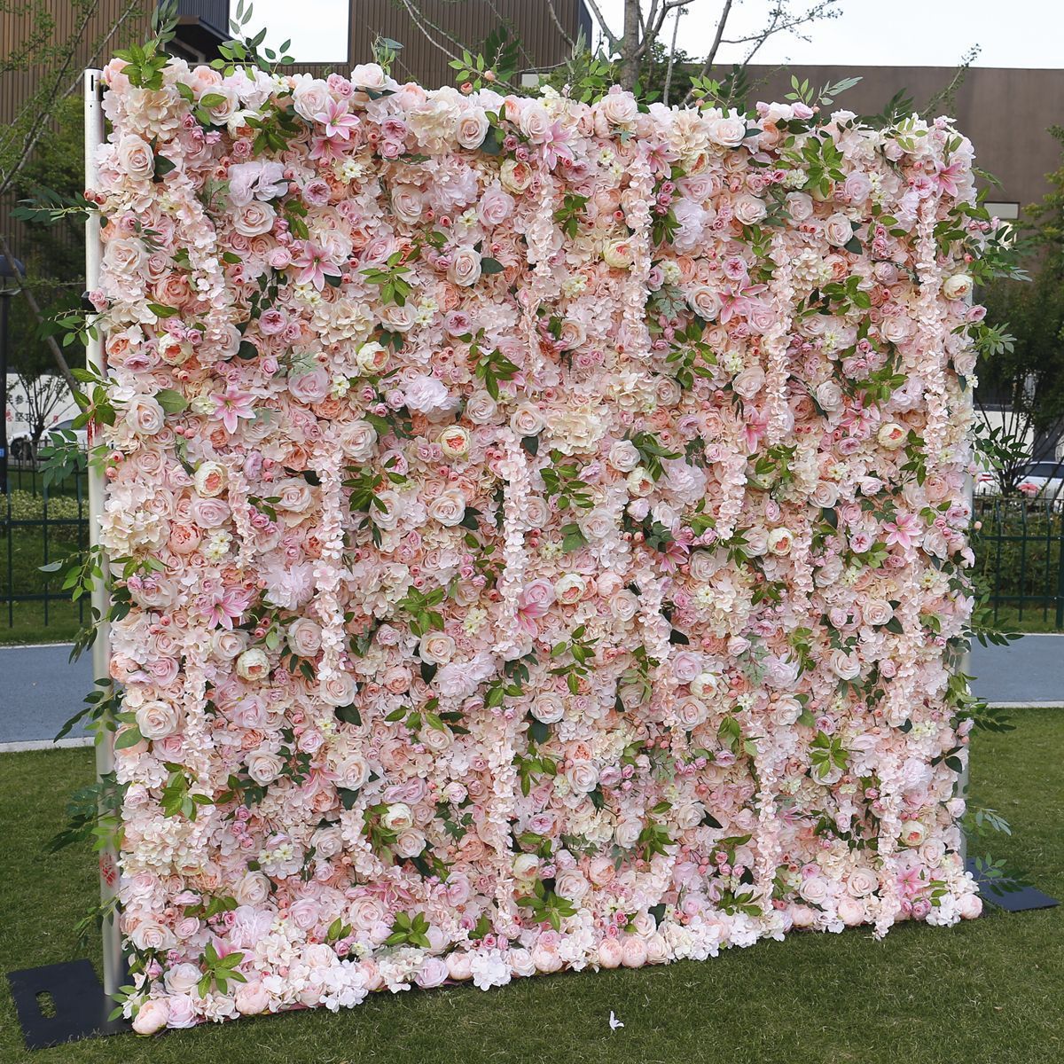 Silk Flower Wall Rose Flower Wall Panel for Wedding Decor  Party Backdrop Flower Wall