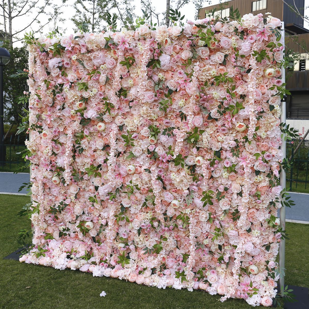 Silk Flower Wall Rose Flower Wall Panel for Wedding Decor  Party Backdrop Flower Wall