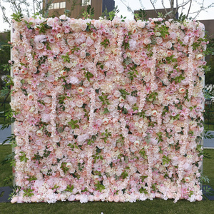 Silk Flower Wall Rose Flower Wall Panel for Wedding Decor  Party Backdrop Flower Wall