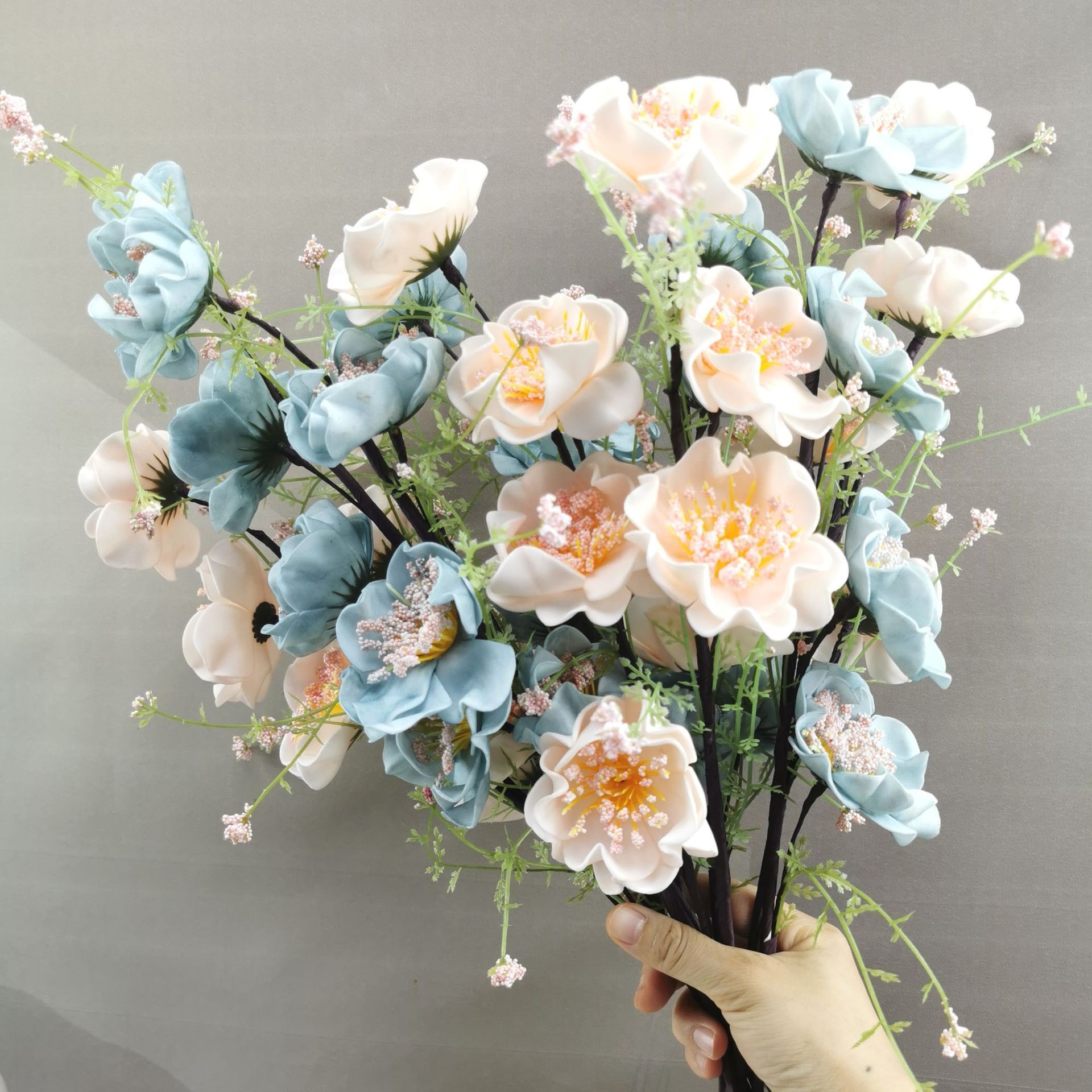 Wholesale Custom Artificial Flower Azalea Nordic Living Room Wedding Decoration Artificial Flower