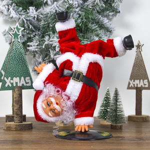 Handstand Street Dance Electric Music Santa Claus Doll Children's Toys Christmas Decoration Christmas Gifts