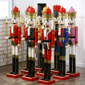 Christmas Decoration Supplies Life Size Nutcrackers Soldier Wooden Nutcracker 6ft Christmas Nutcracker