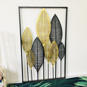 Creative Home Living Room Decoration Retro Industrial Style Wall Decorations Banana Leaf Wall Decor