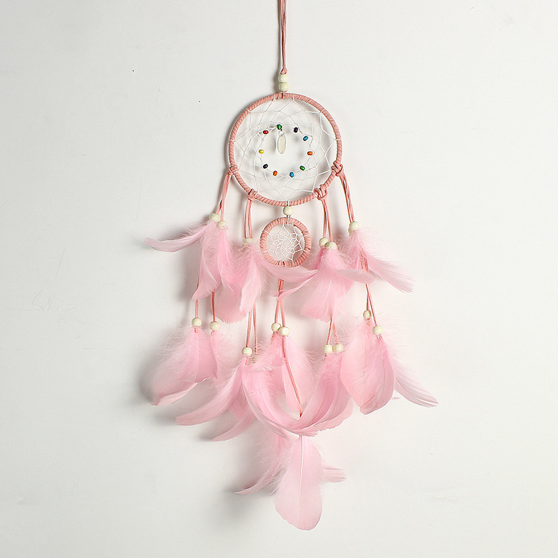 Hot Sale Home Decor Wall Decor Lovely Dream Catcher Feather Cotton Beads Wall Decorations Dreamcatchers