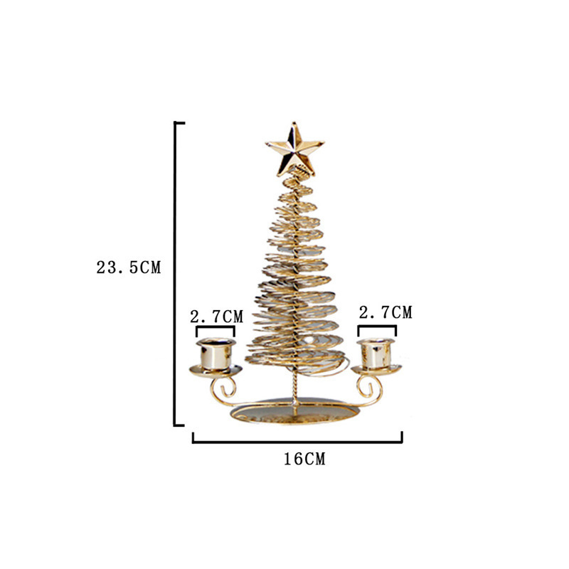 Metal Pine Christmas Tree Candlestick Holder Metal Christmas Tree Candle Holders