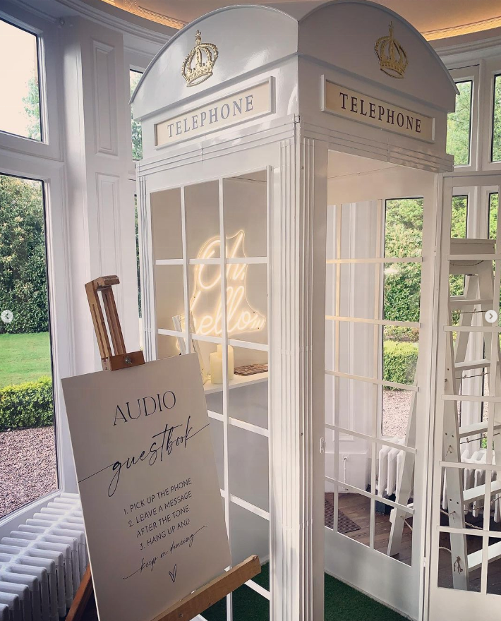 Telephone Booth Photography Flowers Wedding Backdrop London Telephone Booth for Wedding Decoration