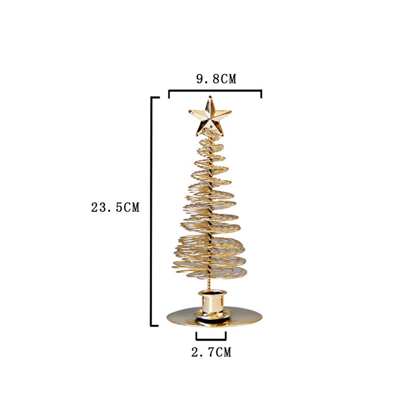 Metal Pine Christmas Tree Candlestick Holder Metal Christmas Tree Candle Holders