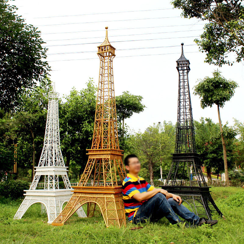 Eiffel Tower Large Ornament Handmade Metal Craft Outdoor Garden Decoration Wedding Decoration Eiffel Tower Ornament