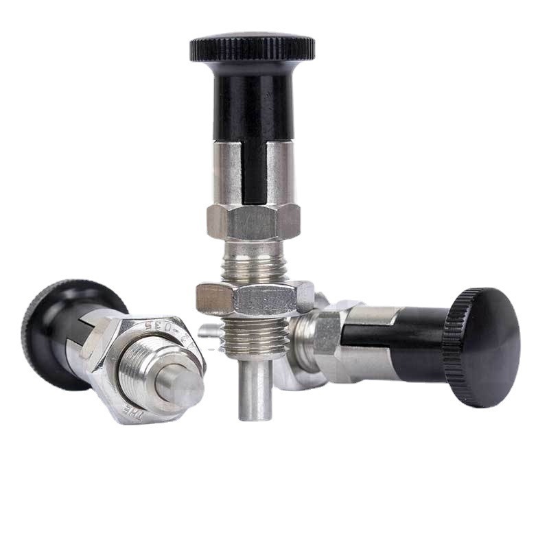 Retractable Spring Loaded Index Plunger Carbon steel Stainless Steel Lock Out Indexing Plunger