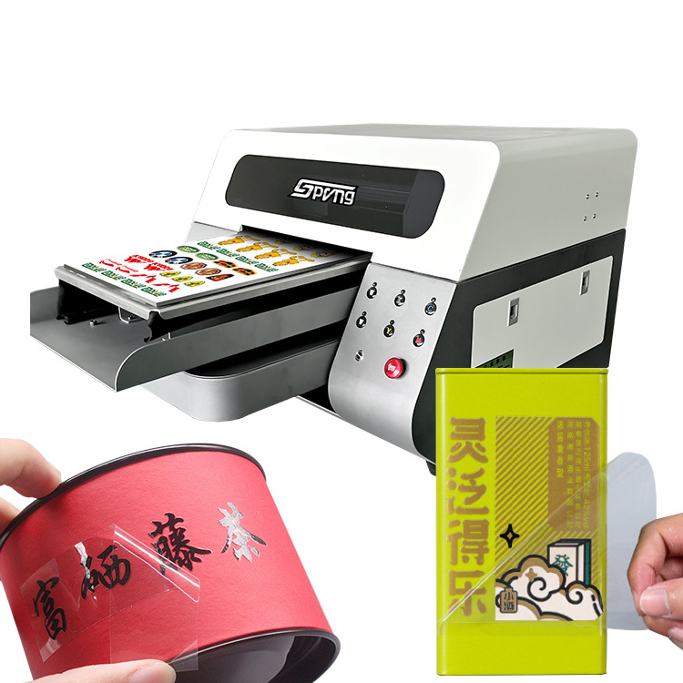 A3 UV led flatbed printer AB film/acrylic/ceramic tile/ foam board/glass/leather printing machine factory price