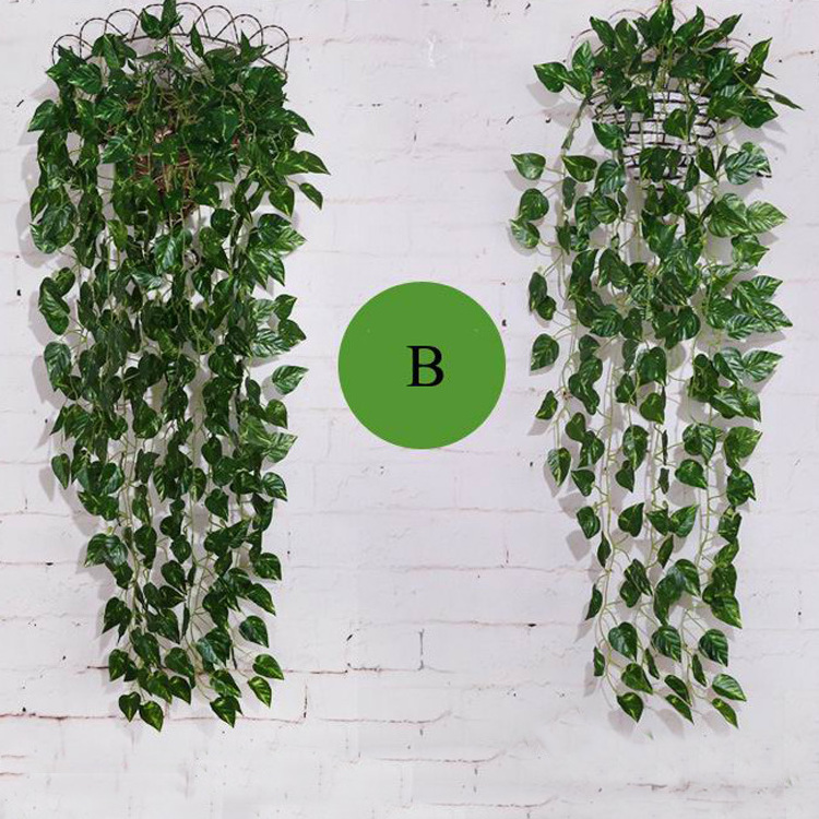 SPR Wedding arch backdrop 95cm Green Artificial plastic hanging vines Plant Leave Garland Home Garden Wall Decoration