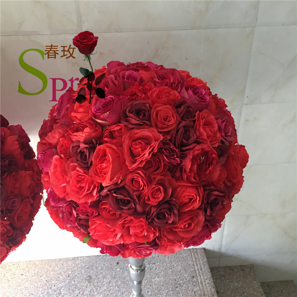 SPR  Decorative Plants Supplies Rose Silk Peony Events Party Centerpiece Wedding Flower Garland Artificial