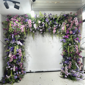 SPR bridal bouquet Artificial Rose  Backdrop Simulation Flower Wall Panel For Wedding Party Background Floral Decoration Pa