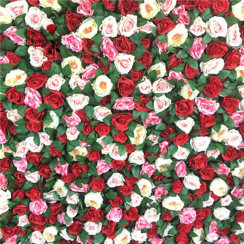 SPR 3D Good quality custom made wedding rose flower wall hanging artificial flowers wholesale wedding  decoration flower