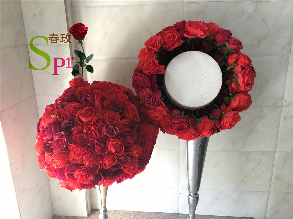 SPR  Decorative Plants Supplies Rose Silk Peony Events Party Centerpiece Wedding Flower Garland Artificial