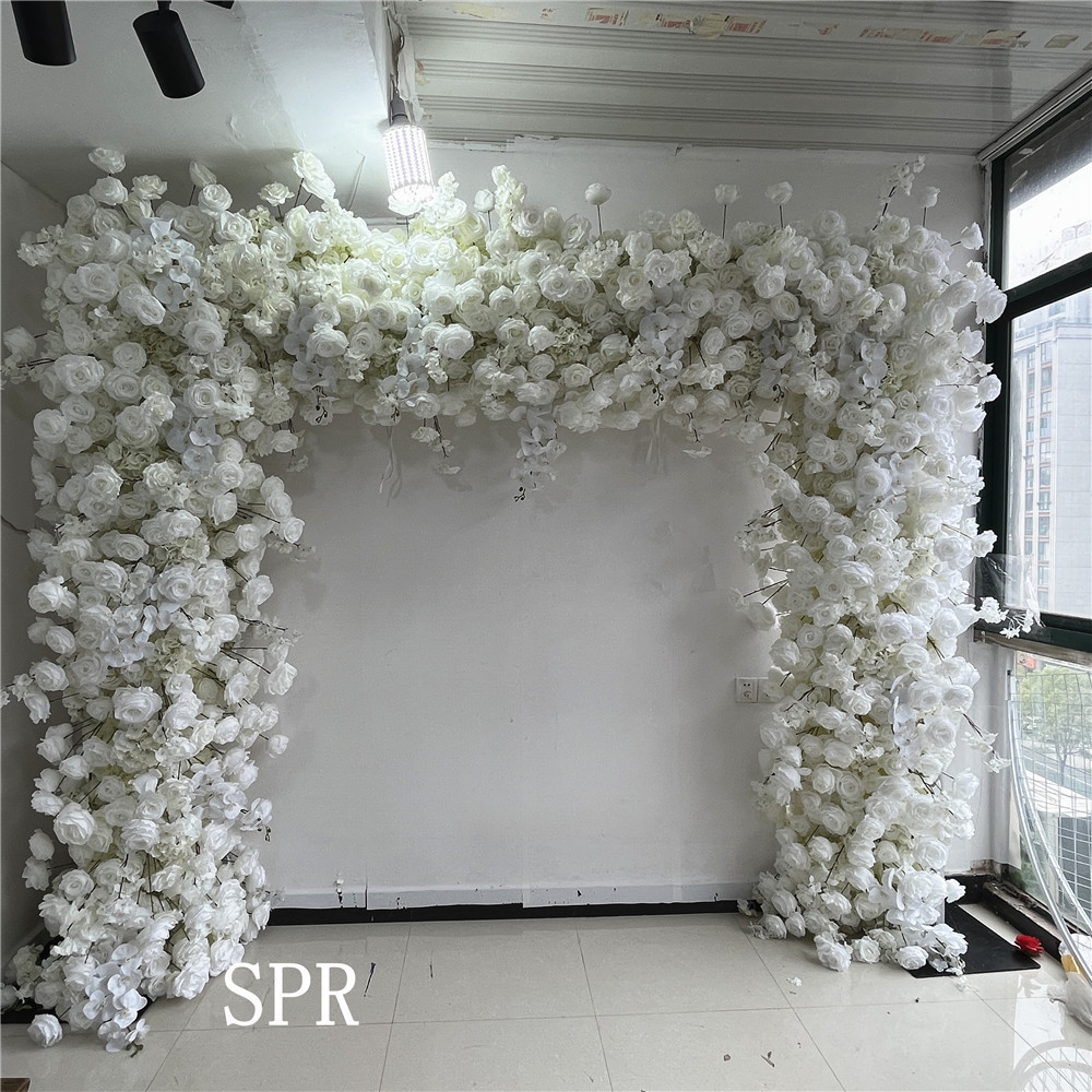 SPR  8ft x 8ft Finished Rose Flower Wall for Wedding  baby occasion party event backdrop decorations arrangement floral