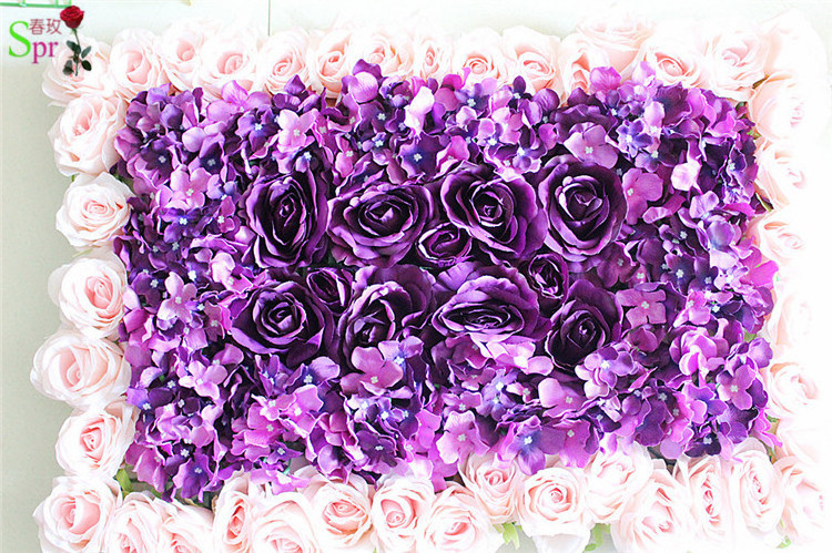 SPR artificial hydrangea rose wedding flower wall panel backdrop arrangements decorative floral decoration