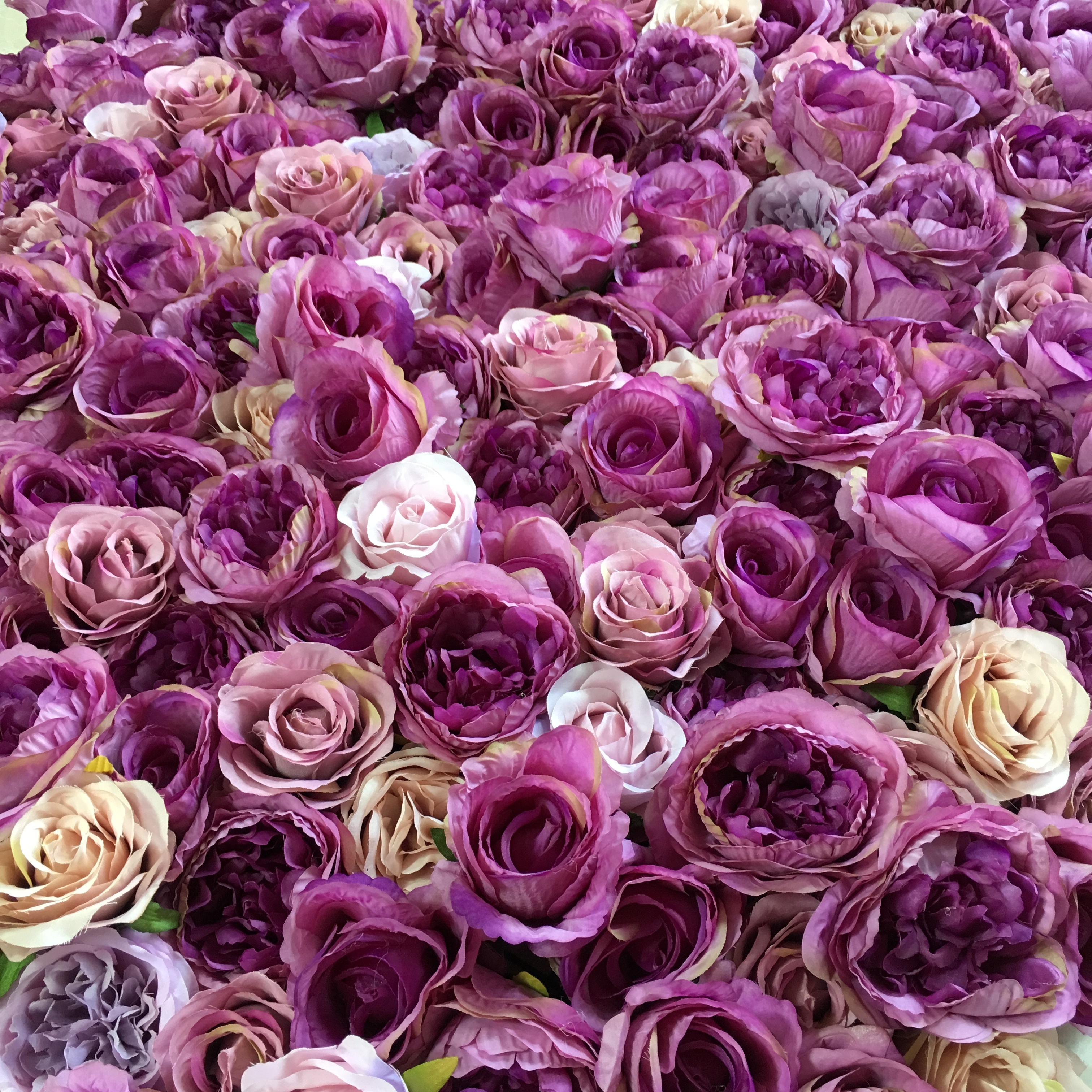 SPR High quality 3D artificial wedding decoration rose flower wall backdrop